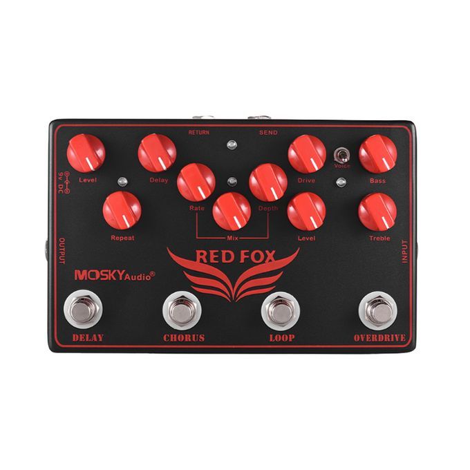 4 In 1 Electric Guitar Effects Pedal Musical Instrument Delay Chorus Loop Overdrive