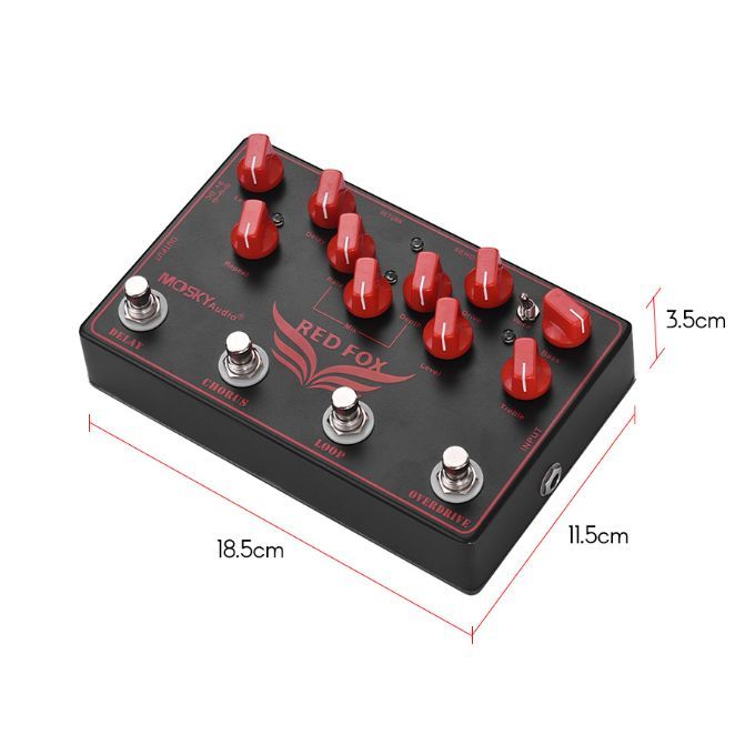 4 In 1 Electric Guitar Effects Pedal Musical Instrument Delay Chorus Loop Overdrive