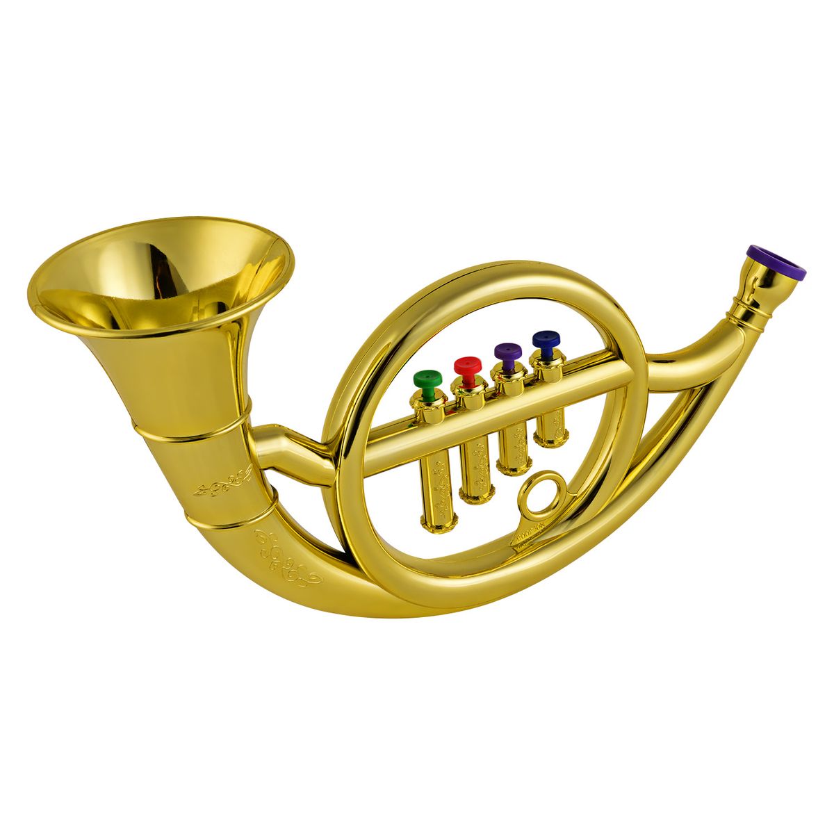 Musical Wind Instruments French Horn For Kids Toddlers ABS