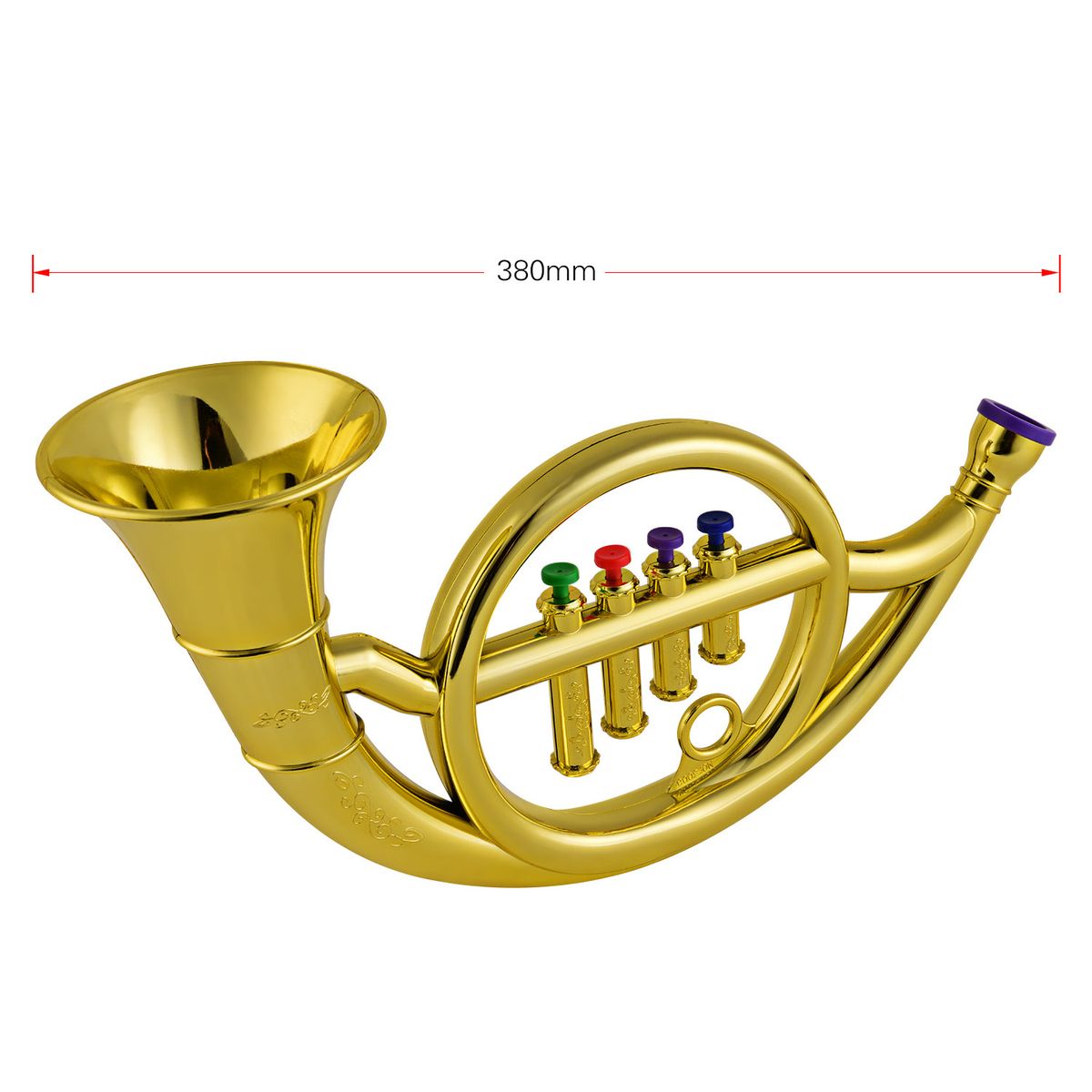 Musical Wind Instruments French Horn For Kids Toddlers ABS