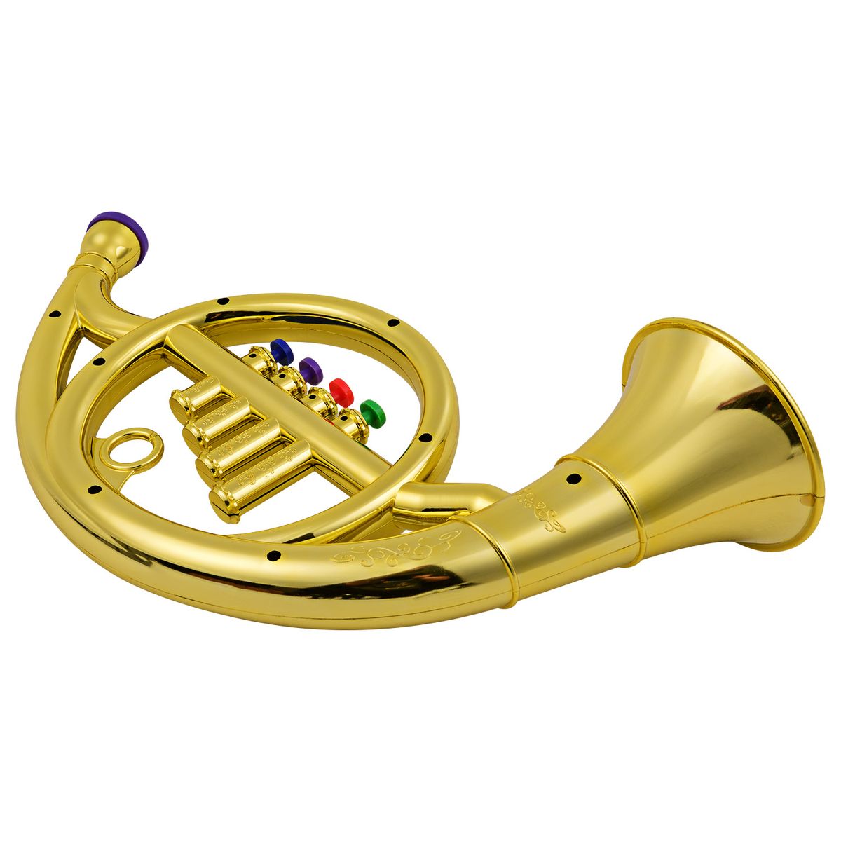 Musical Wind Instruments French Horn For Kids Toddlers ABS