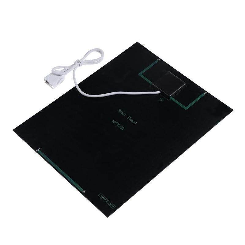 6W 6V 8'' USB Iron Solar Powered Panel Fan For Outdoor Home Cooling Ventilation NEW