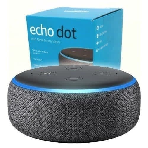 Echo Dot 3rd Generation Smart Speaker With Alexa - Charcoal Black