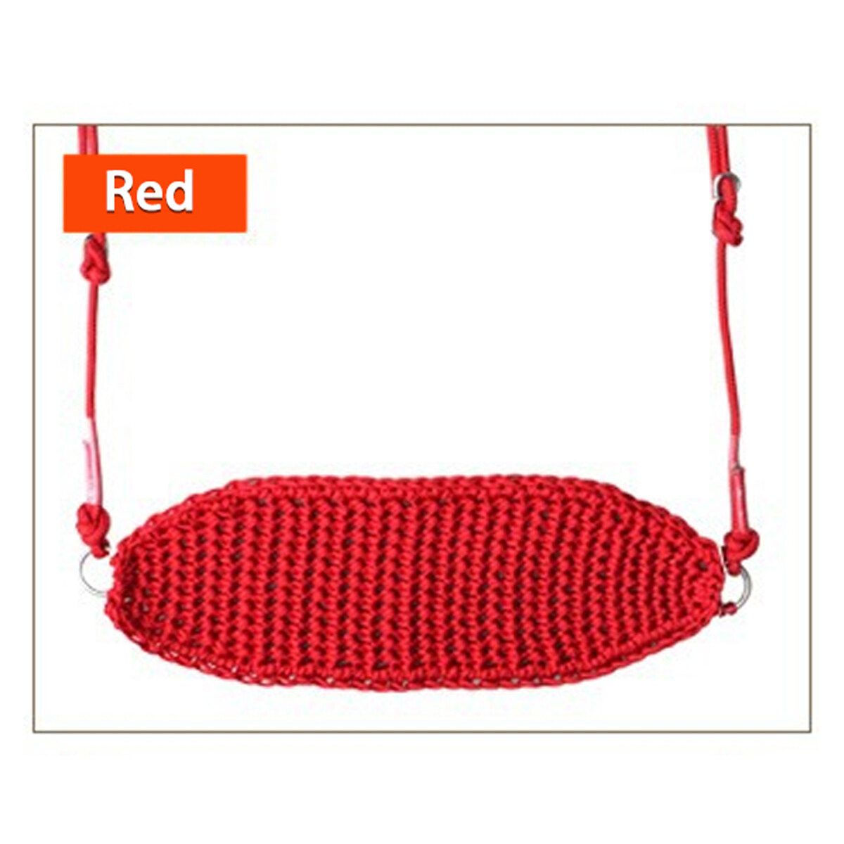 Swing Fitness Children Indoor And Outdoor Toys Outdoor Swing Net Rope Seat Baby Chair -- Type A / Type B Type A-Red