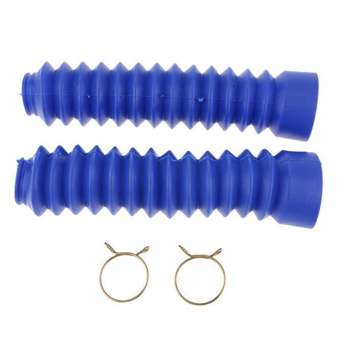 Front Fork Shock Absorber Dust Cover 205x42x30mm For Motorcycle Blue