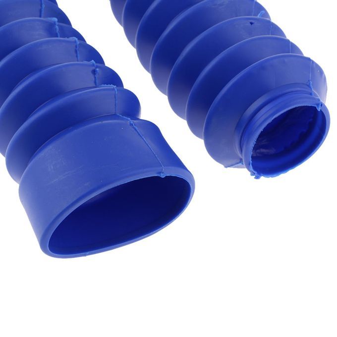 Front Fork Shock Absorber Dust Cover 205x42x30mm For Motorcycle Blue