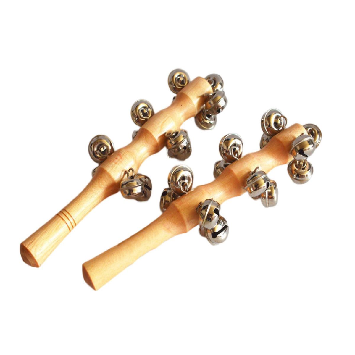 Handbell Musical Toys Euphonious Stainless Handle Rattle Toy A