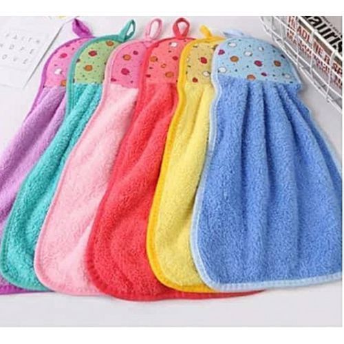 6pcs Colourful Hanging Kitchen Cleaning Towels