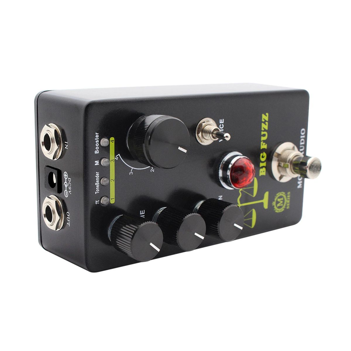 MOSKYAudio FUZZ Guitar Effect Pedal 4 Mode Switch & Volume/Tone/Sustain Controls Compact Portable Digital Fuzz Guitar Effector Effect Processor for Electric Guitar - BIG FUZZ