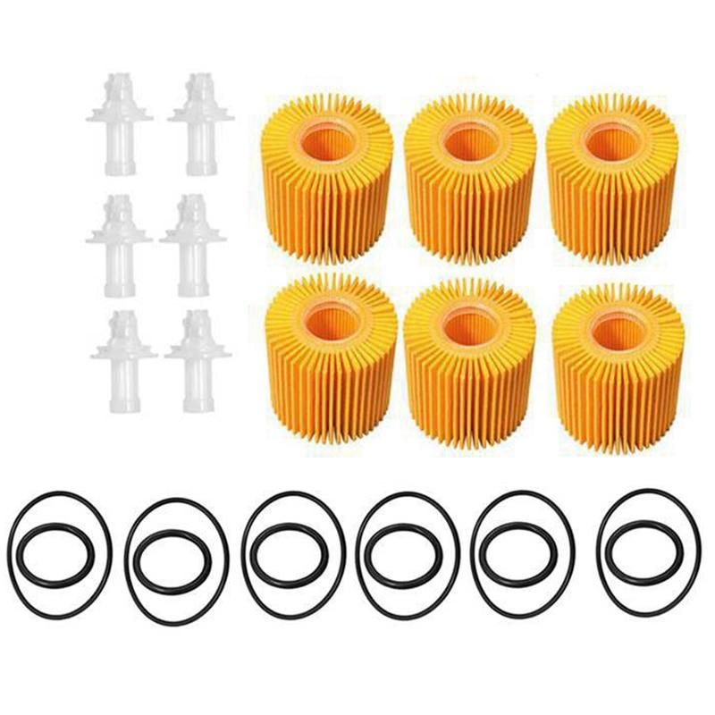 6Sets Oil Filter Kits for Toyota Avalon Camry Highlander