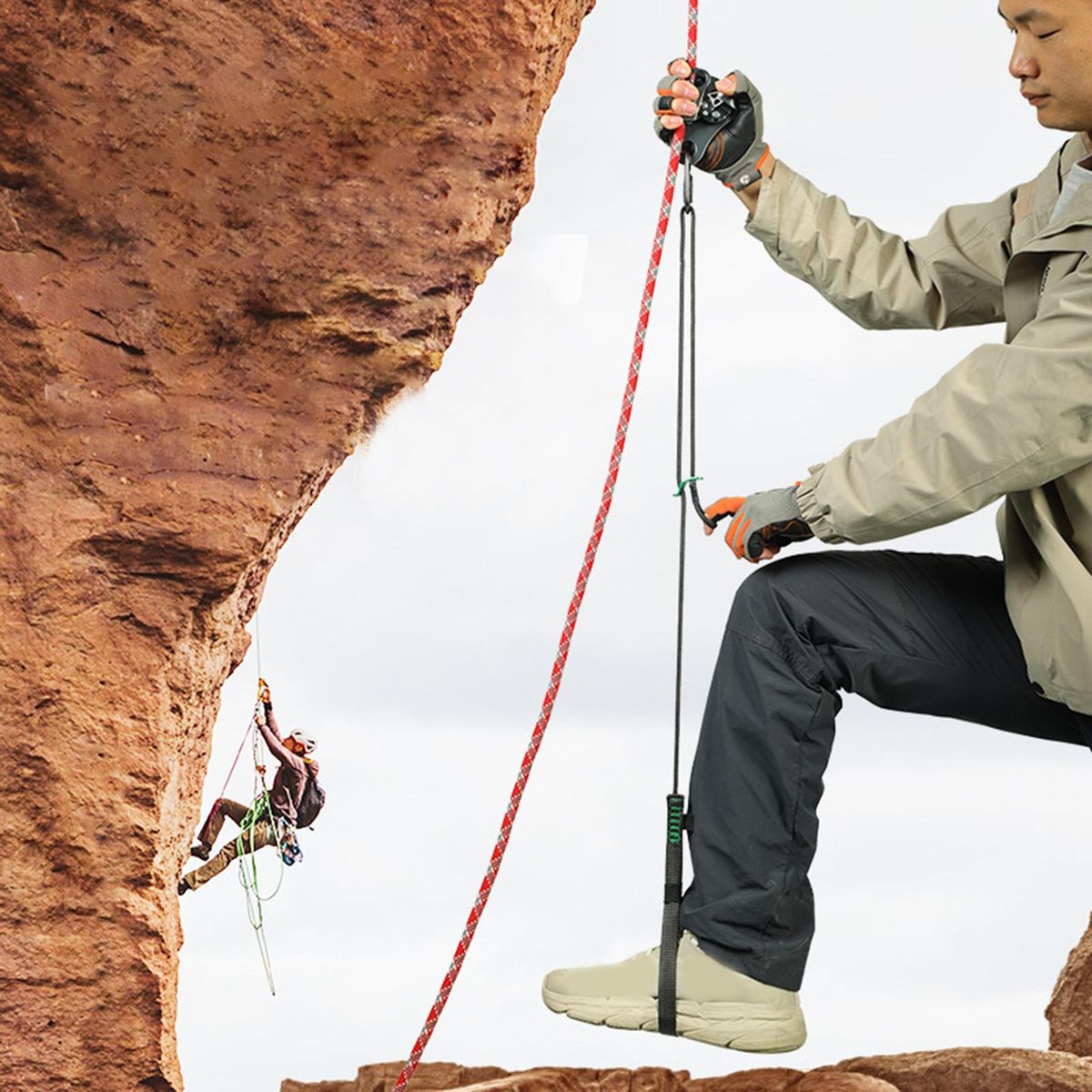 Climbing Foot Loop Ascender Adjustable Foot Belt