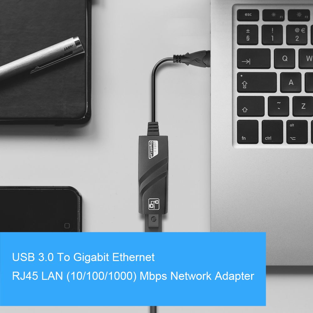 Kebidu Hight Speed Wired USB 3.0 To Gigabit Ethernet RJ45
