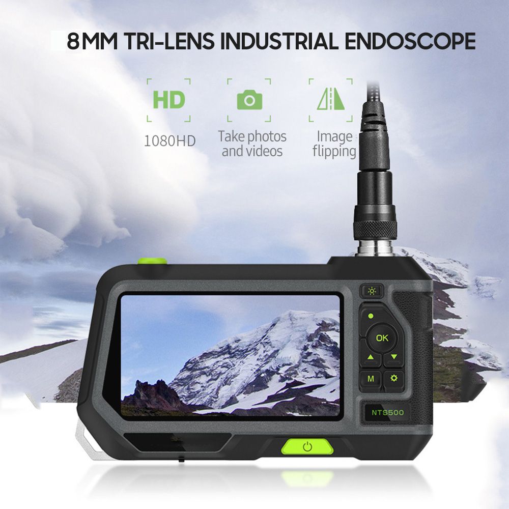 5-inch Large LCD Digital Endoscope 8mm Dual-lens Industrial