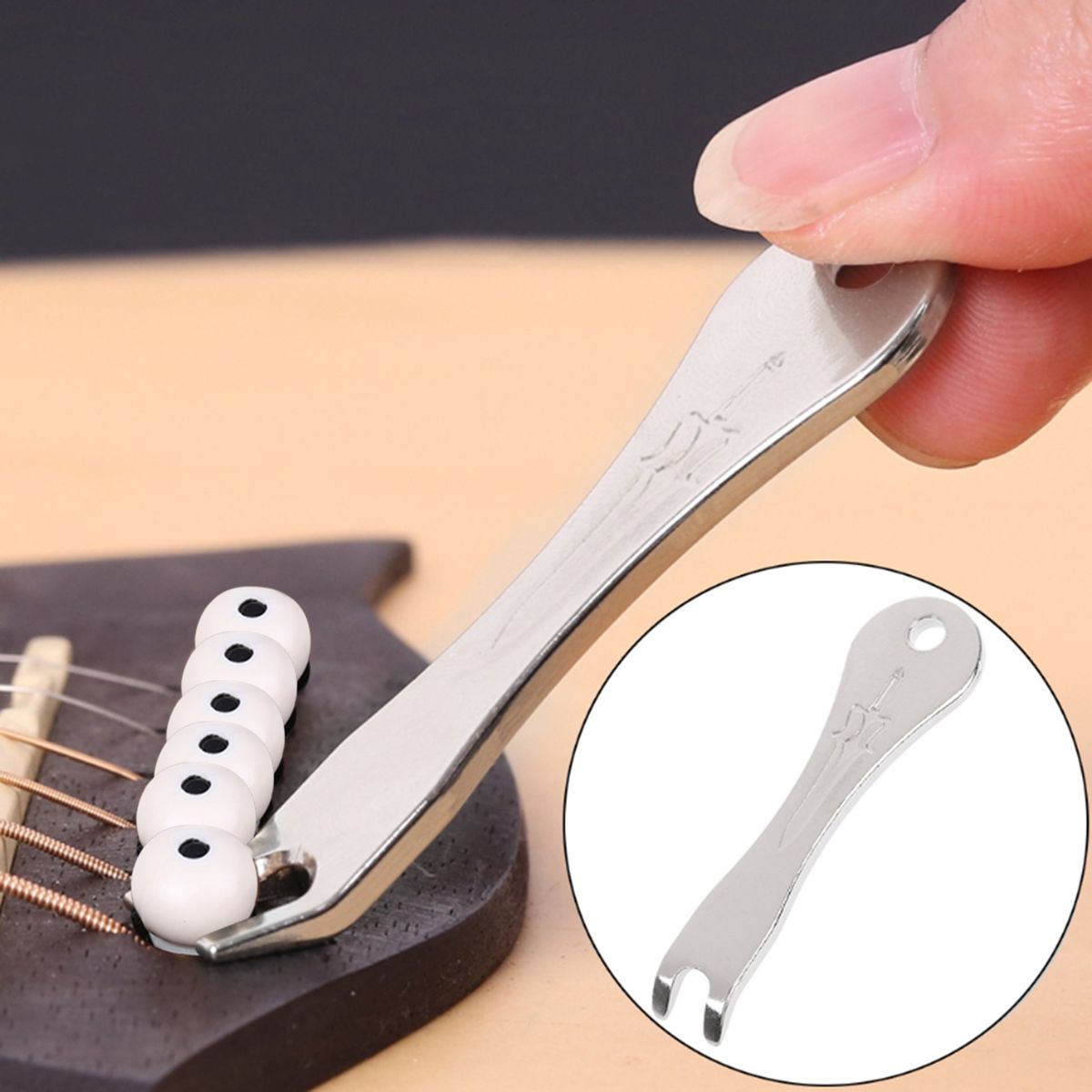 12pcs Guitar Bridge Pins Pegs With 1pc Bridge Pin Puller