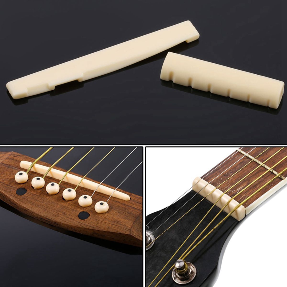 12pcs Guitar Bridge Pins Pegs With 1pc Bridge Pin Puller