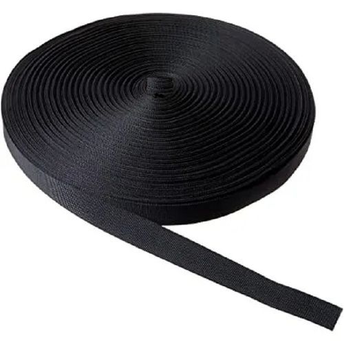 1.5 Inch Nylon Webbing Rope Roll - Black