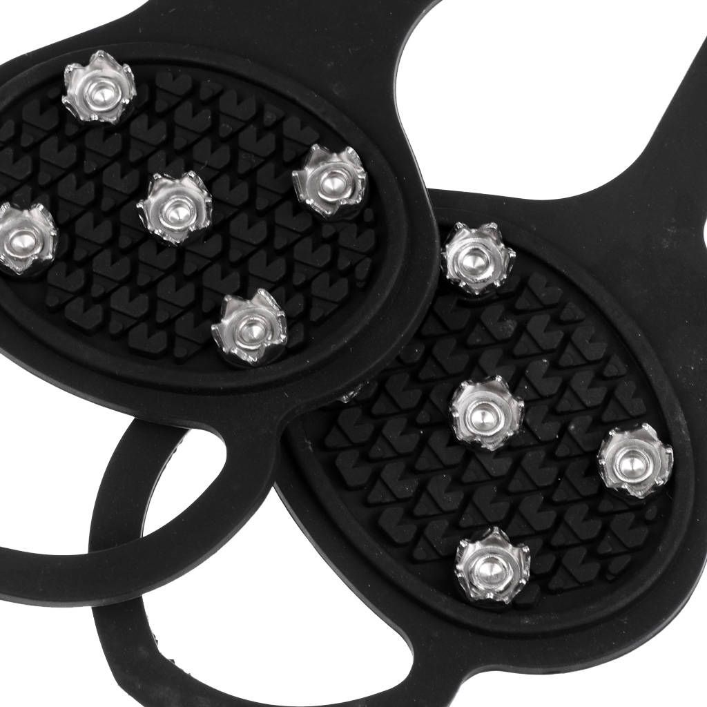 Anti Slip Snow Ice Cleats Studs Crampons Grippers Traction Spikes