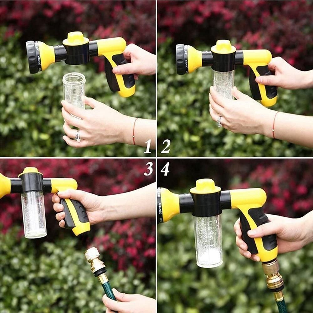 Automobile Car Wash Foam Pot Car High Pressure Car Wash Sprayer Portable Household Car Wash Foamer Green