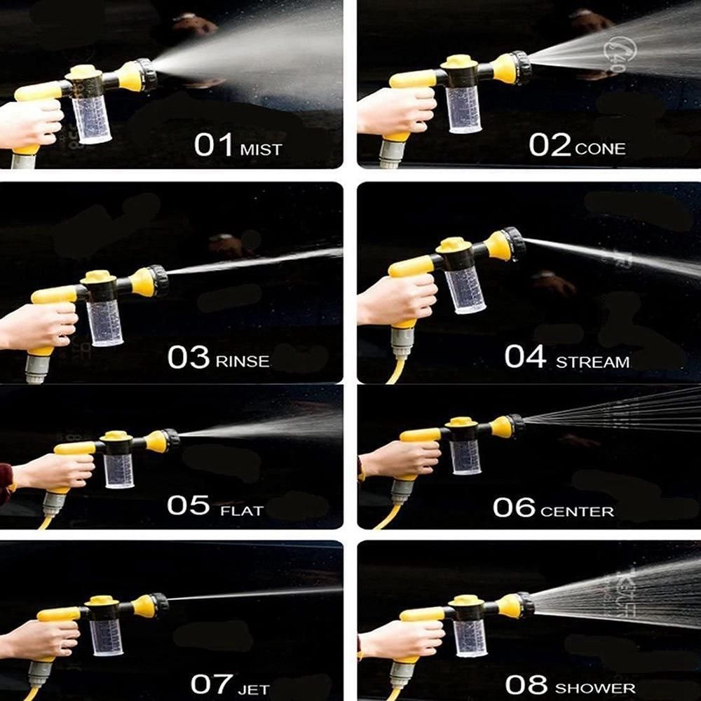 Automobile Car Wash Foam Pot Car High Pressure Car Wash Sprayer Portable Household Car Wash Foamer Green