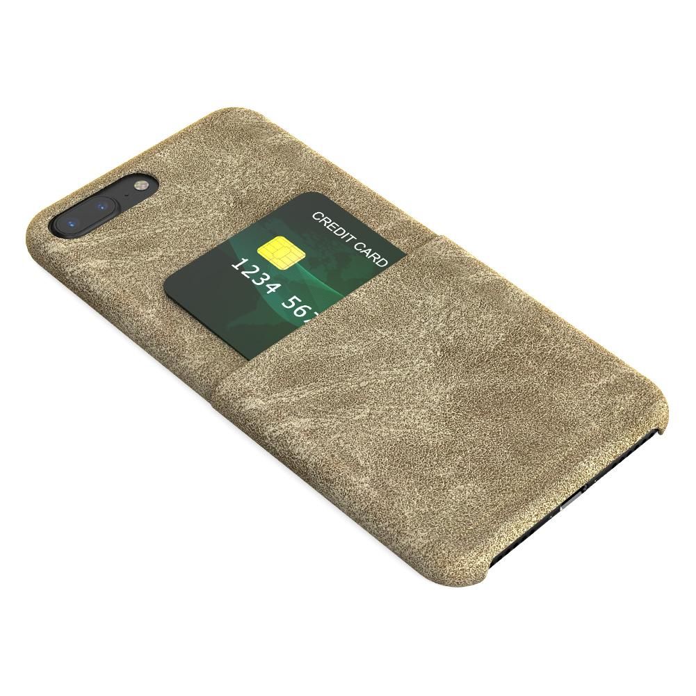 dodocool PU Leather Phone Wallet Case Protective Shell with Credit Card Holder Slot for 5.5-inch iPhone 7 Plus / iPhone 8 Plus Khaki