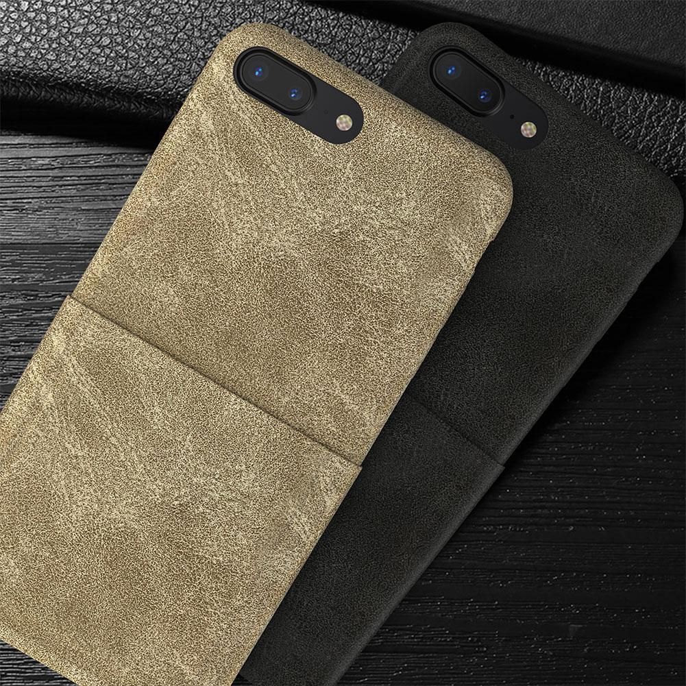 dodocool PU Leather Phone Wallet Case Protective Shell with Credit Card Holder Slot for 5.5-inch iPhone 7 Plus / iPhone 8 Plus Khaki