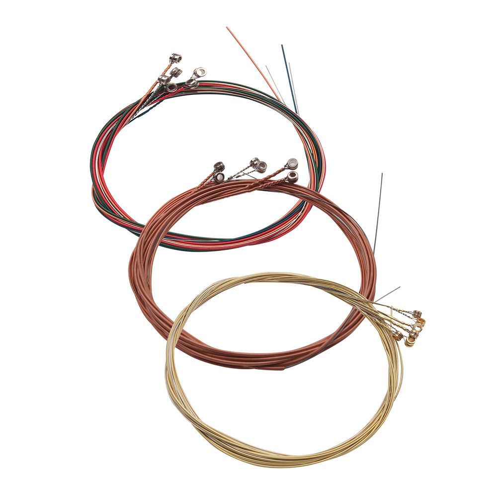 3 Sets Of Acoustic Folk Guitar String Set Strings Stainless