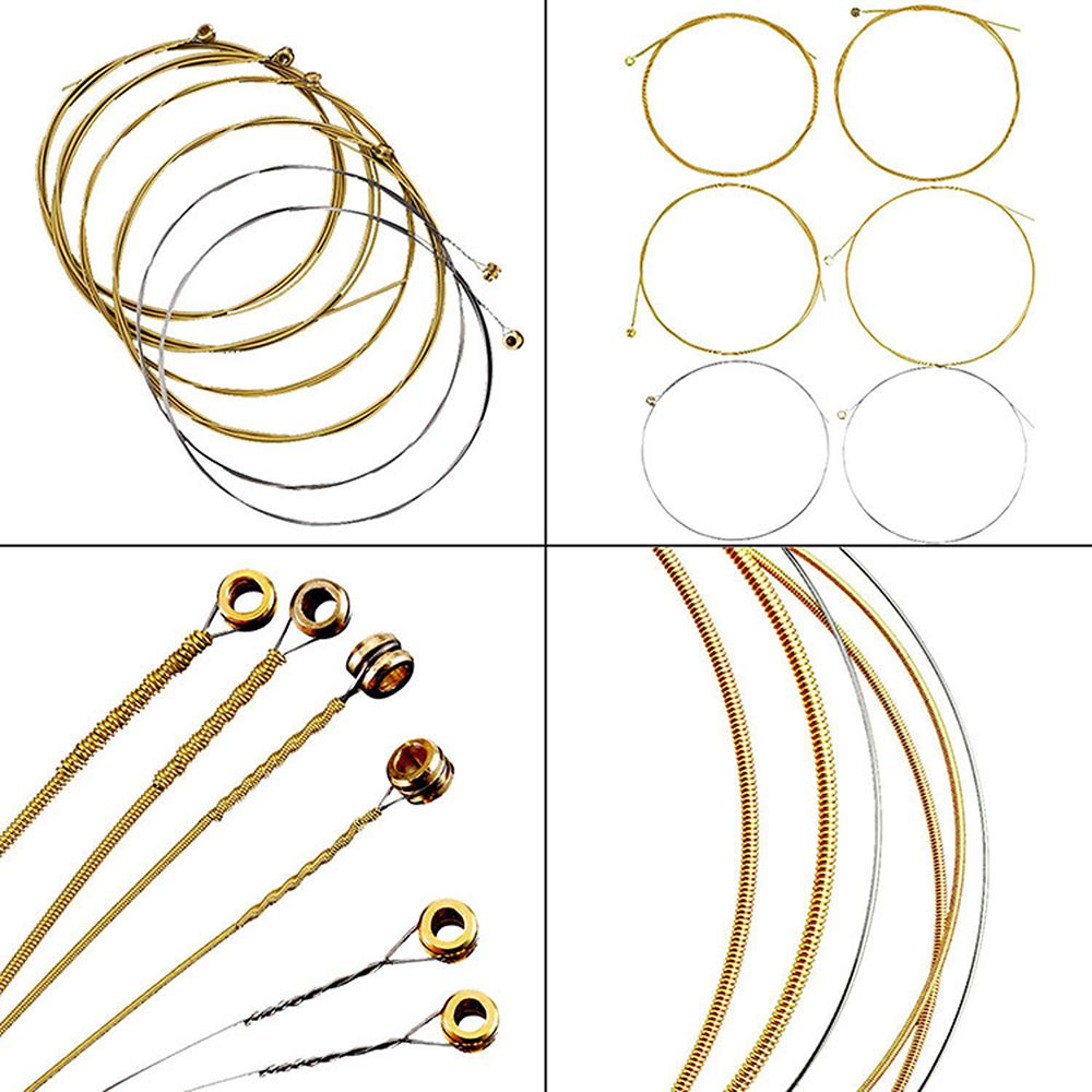 3 Sets Of Acoustic Folk Guitar String Set Strings Stainless
