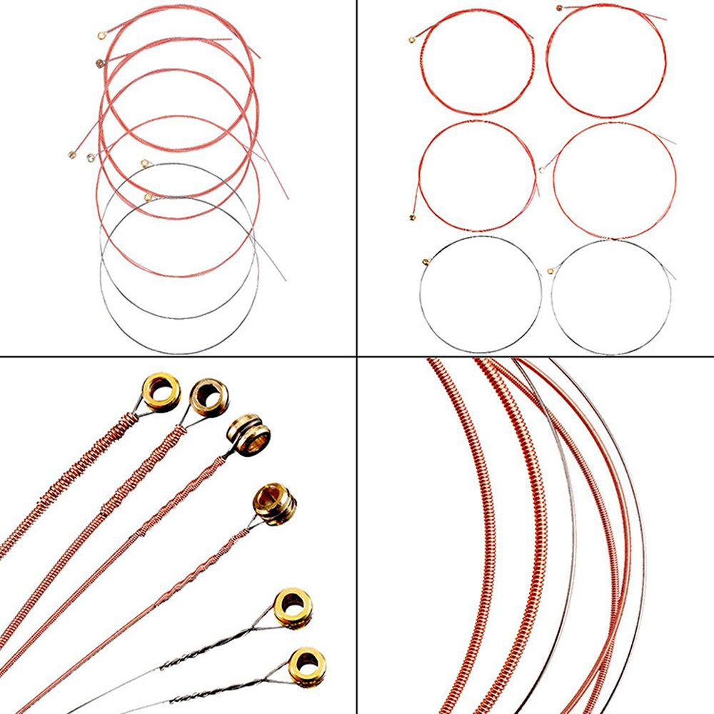 3 Sets Of Acoustic Folk Guitar String Set Strings Stainless