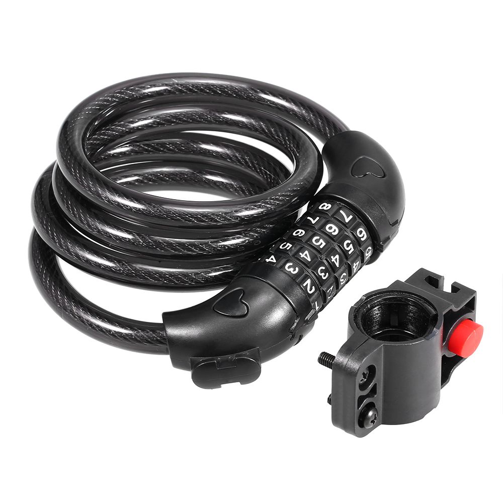 Bicycle Coded Wire Lock Anti-theft 5-Digit Coded Lock
