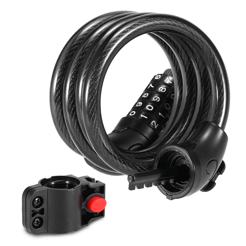 Bicycle Coded Wire Lock Anti-theft 5-Digit Coded Lock