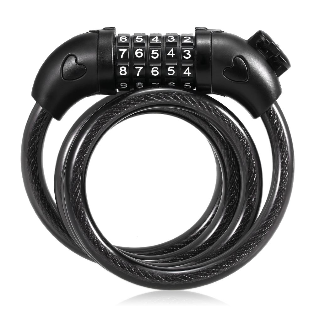 Bicycle Coded Wire Lock Anti-theft 5-Digit Coded Lock