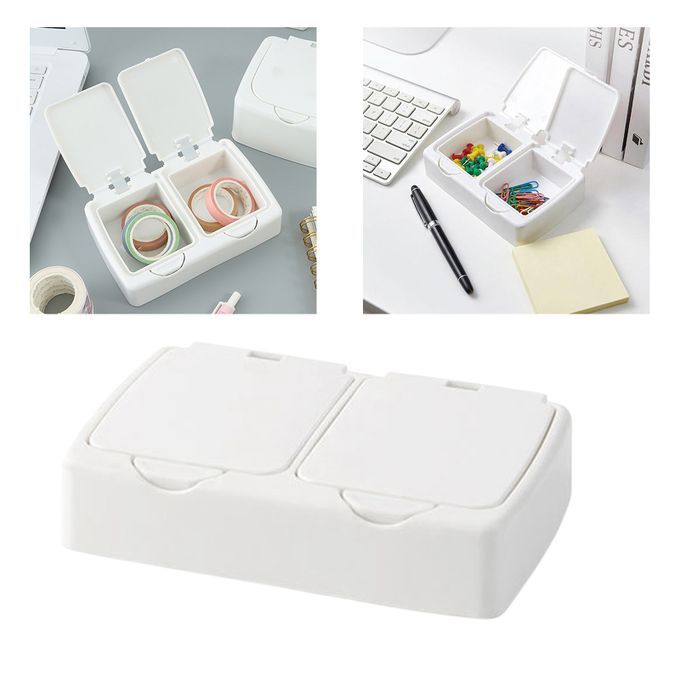 Household Table Sorting Box Small Articles Storage Box Tablet Double