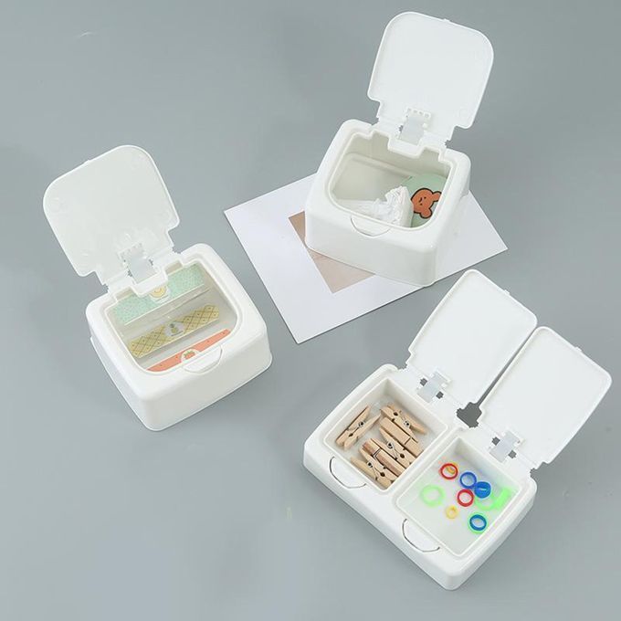 Household Table Sorting Box Small Articles Storage Box Tablet Double