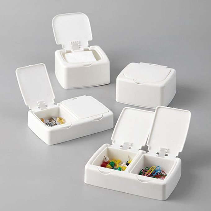 Household Table Sorting Box Small Articles Storage Box Tablet Double