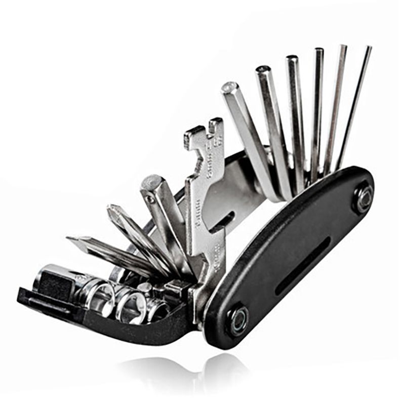 16 In 1 Bicycle Repair Tools Co2 Inflator Hex Allen Key