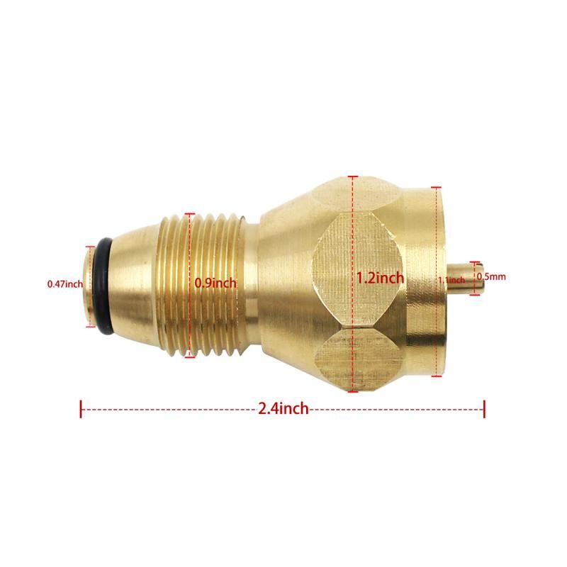 Propane Tank Refill Adapter Solid Brass (Propane Bottle)