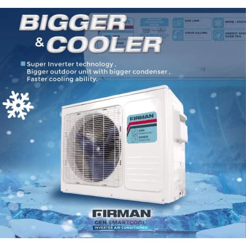 Split Unit Gen Inverter Air Conditioner With Installation kits - 1.6hp