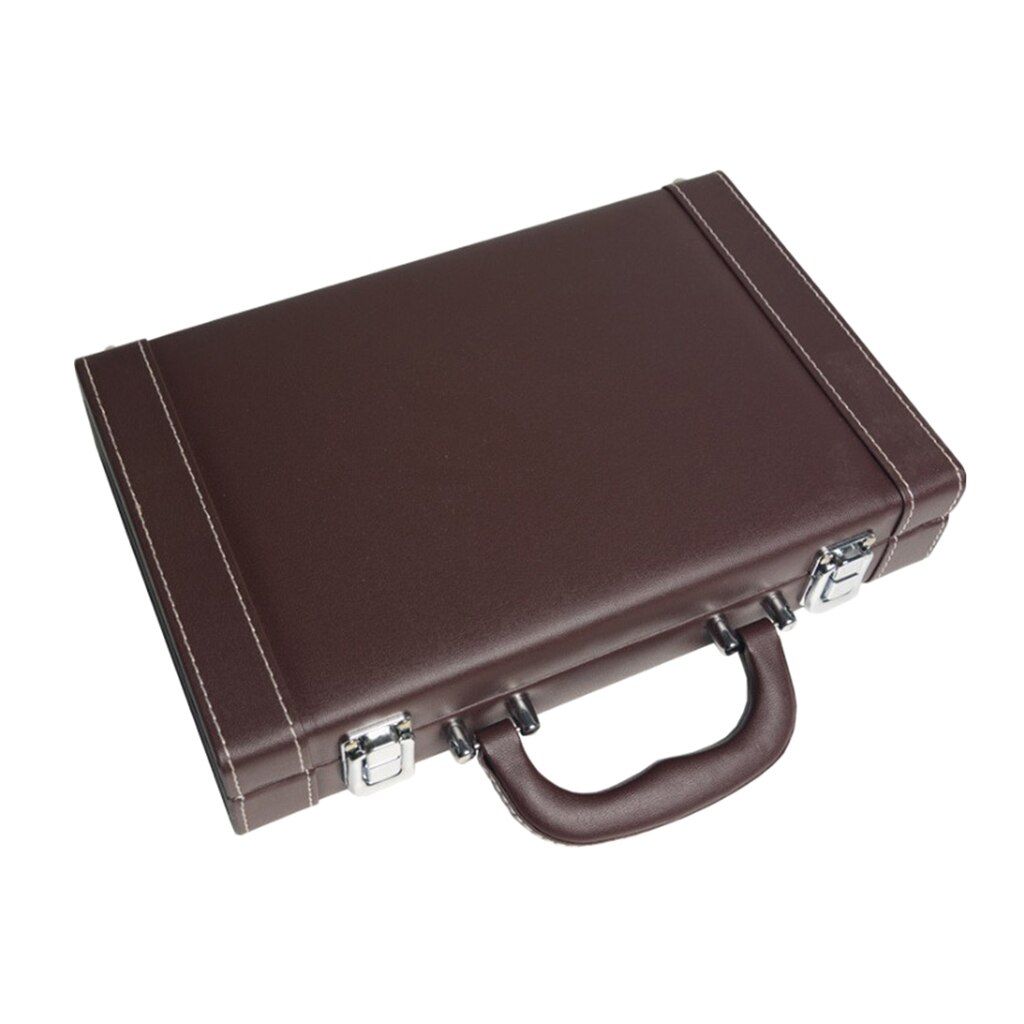 Poker Tokens Chips Carrying Case Pu Leather Casino Game 200