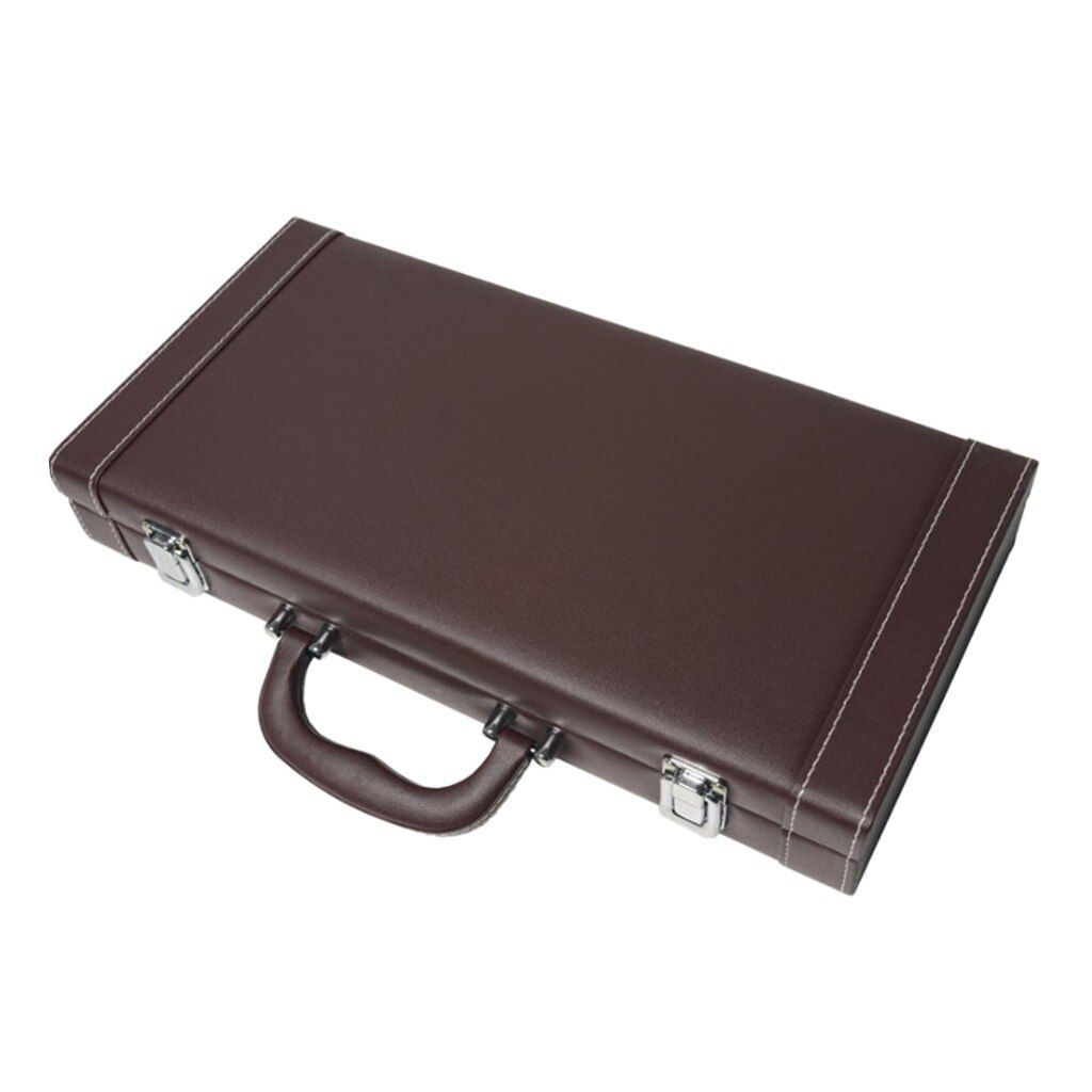 Poker Tokens Chips Carrying Case Pu Leather Casino Game 200