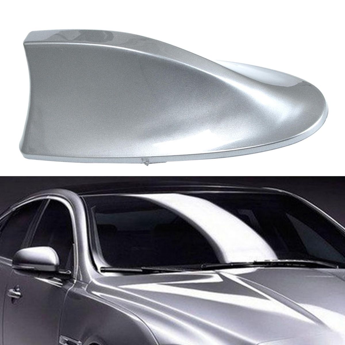 AM FM Shark Fin Antenna Universal With Adhesive Base