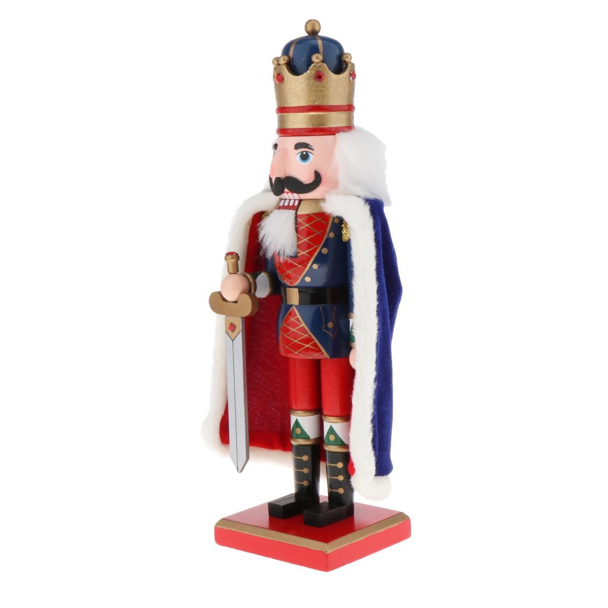 Traditional Nutcracker & Crown Holding  Christmas   Home Style 1