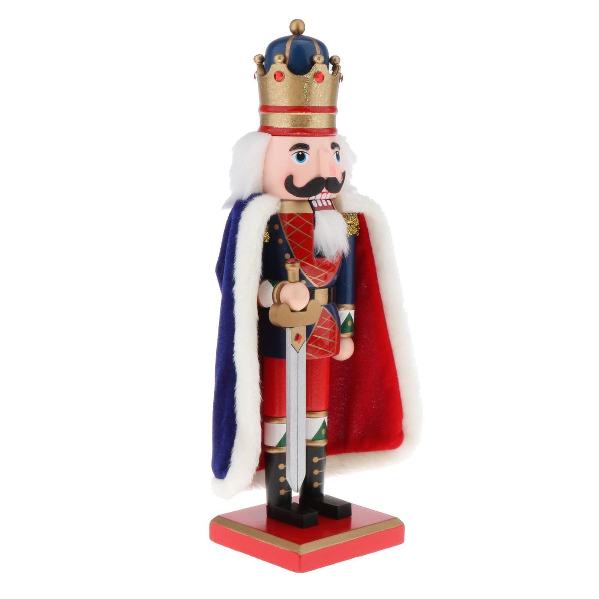 Traditional Nutcracker & Crown Holding  Christmas   Home Style 1