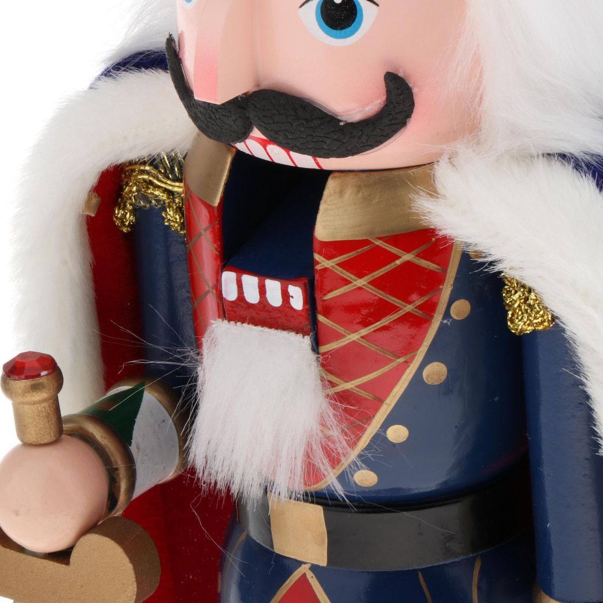 Traditional Nutcracker & Crown Holding  Christmas   Home Style 1