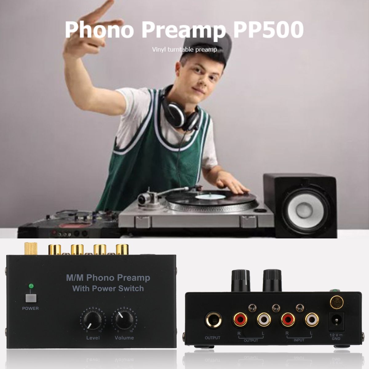 Audio Preamplifier   High Fidelity Sound Turntable AU Plug