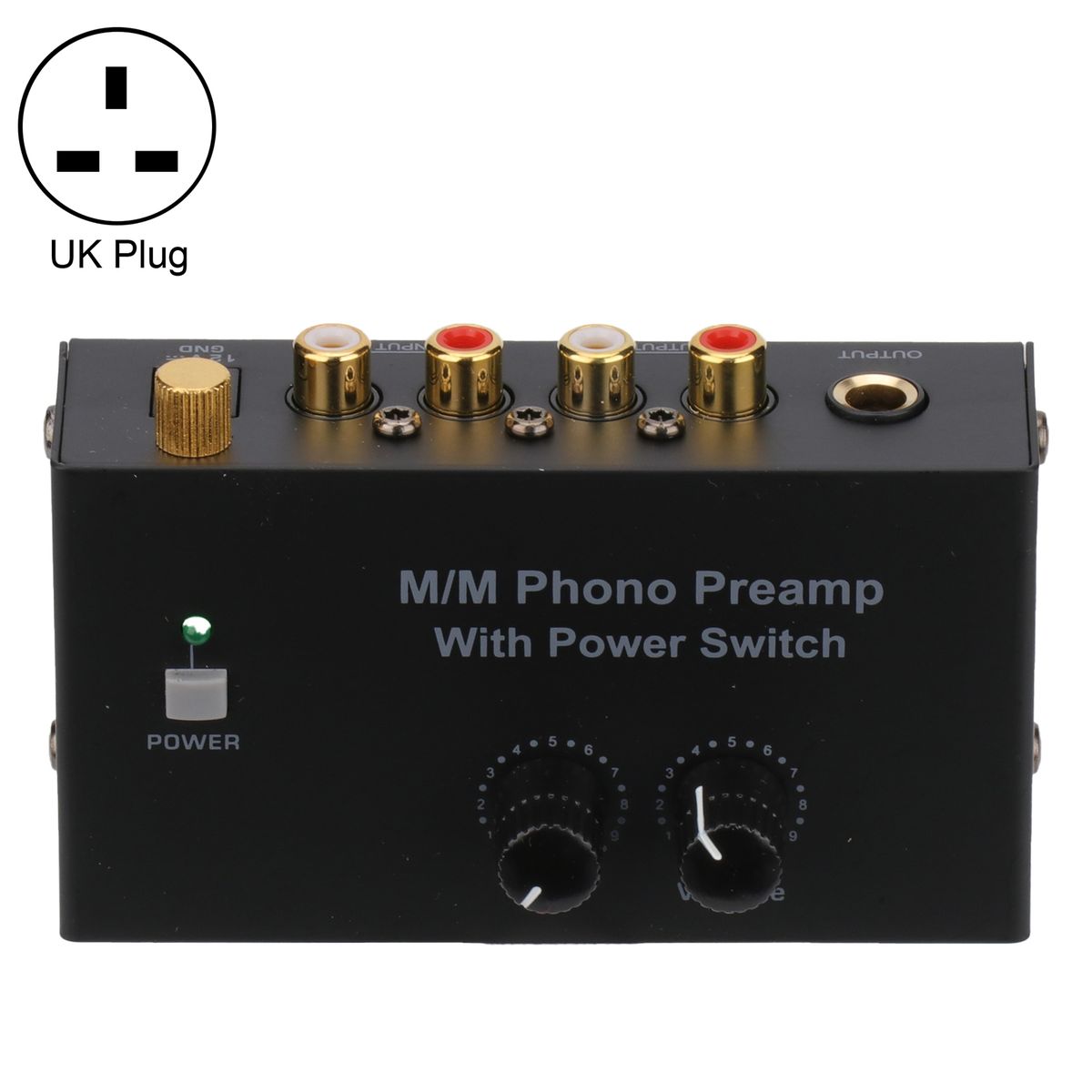 Audio Preamplifier   High Fidelity Sound Turntable UK Plug
