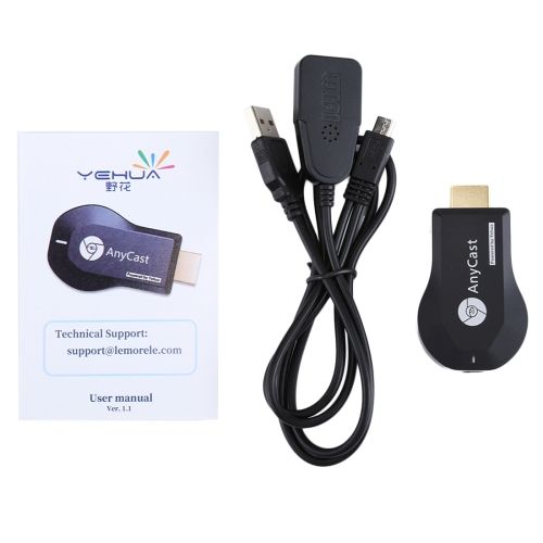 M4 Plus Wireless WiFi Display Dongle Receiver Airplay Miracast DLNA 1080P HDMI TV Stick For IPhone, Samsung, And Other Android Smartphones
