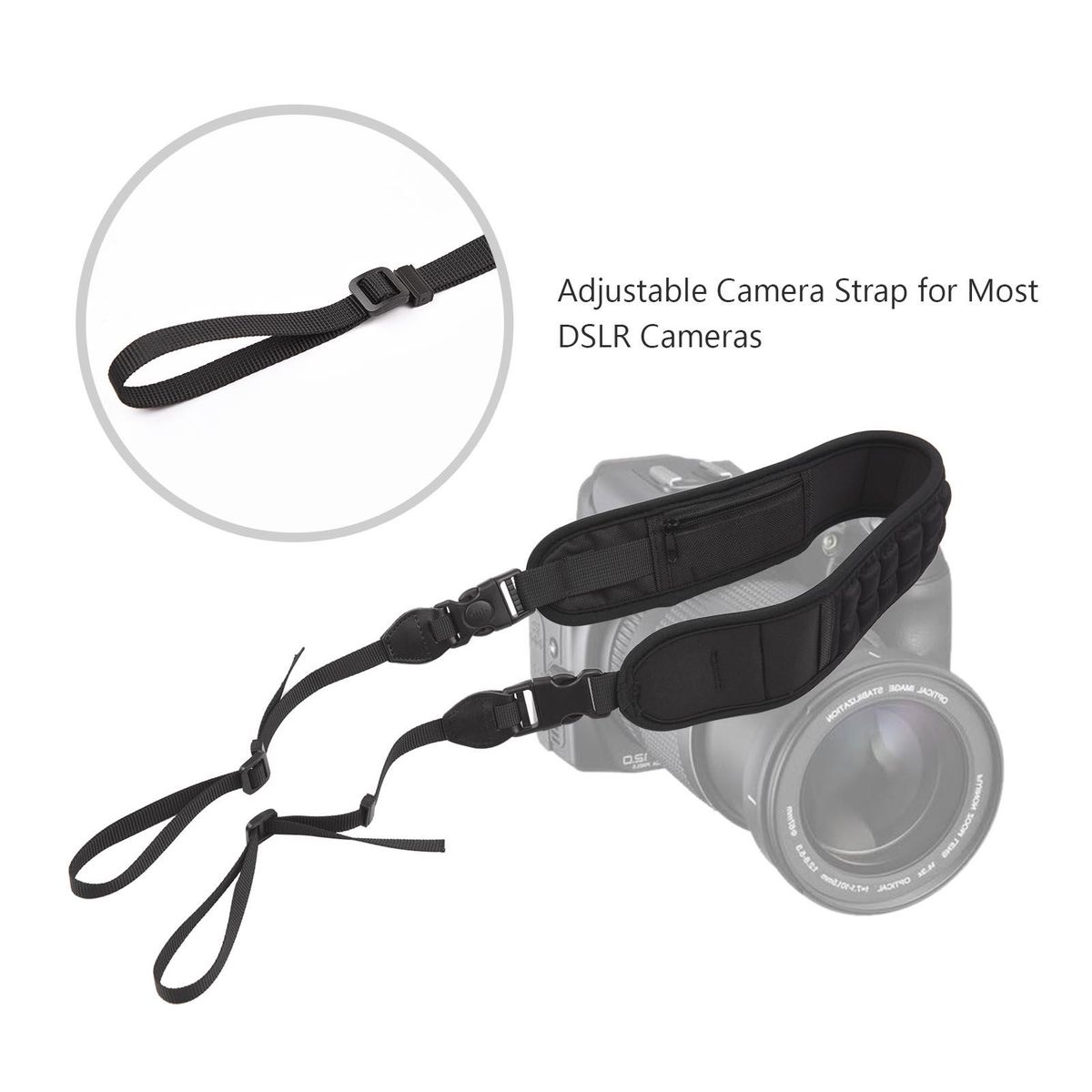 Camera Strap Camera Shoulder Neck Belt Lighten Weight Waterproof Belt for DSLR Cameras