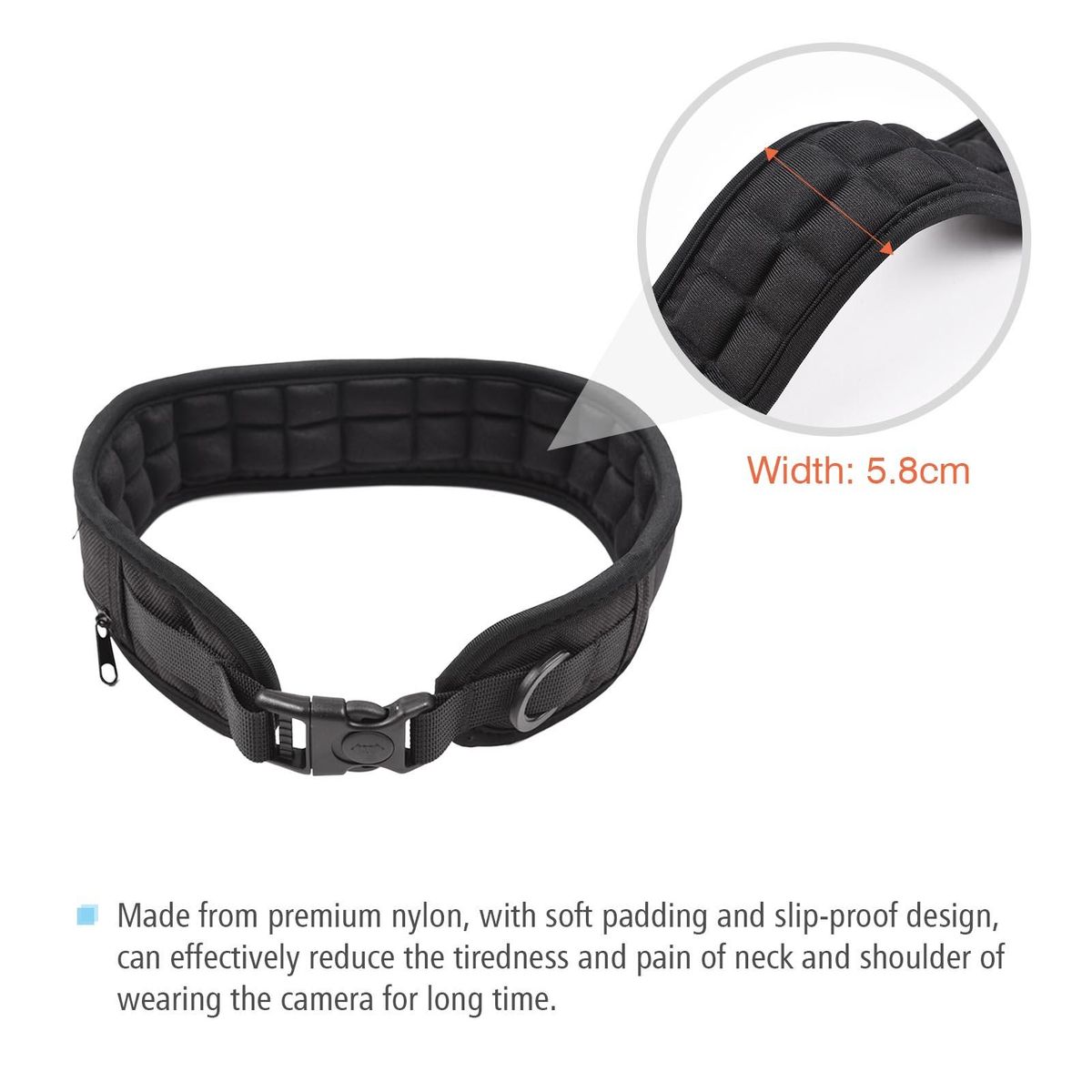 Camera Strap Camera Shoulder Neck Belt Lighten Weight Waterproof Belt for DSLR Cameras