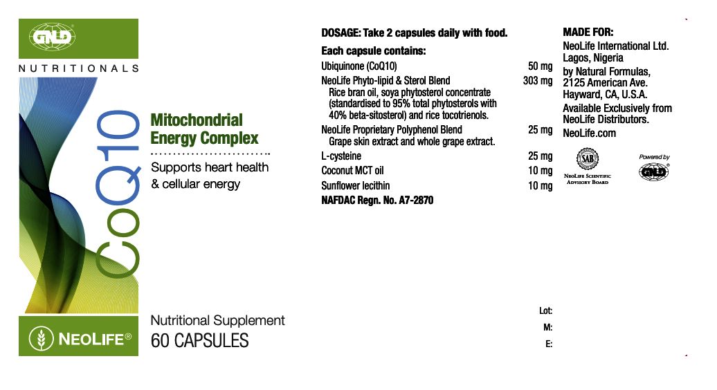 CoQ10 - 60 Capsules (Energy Production, Healthy Heart)