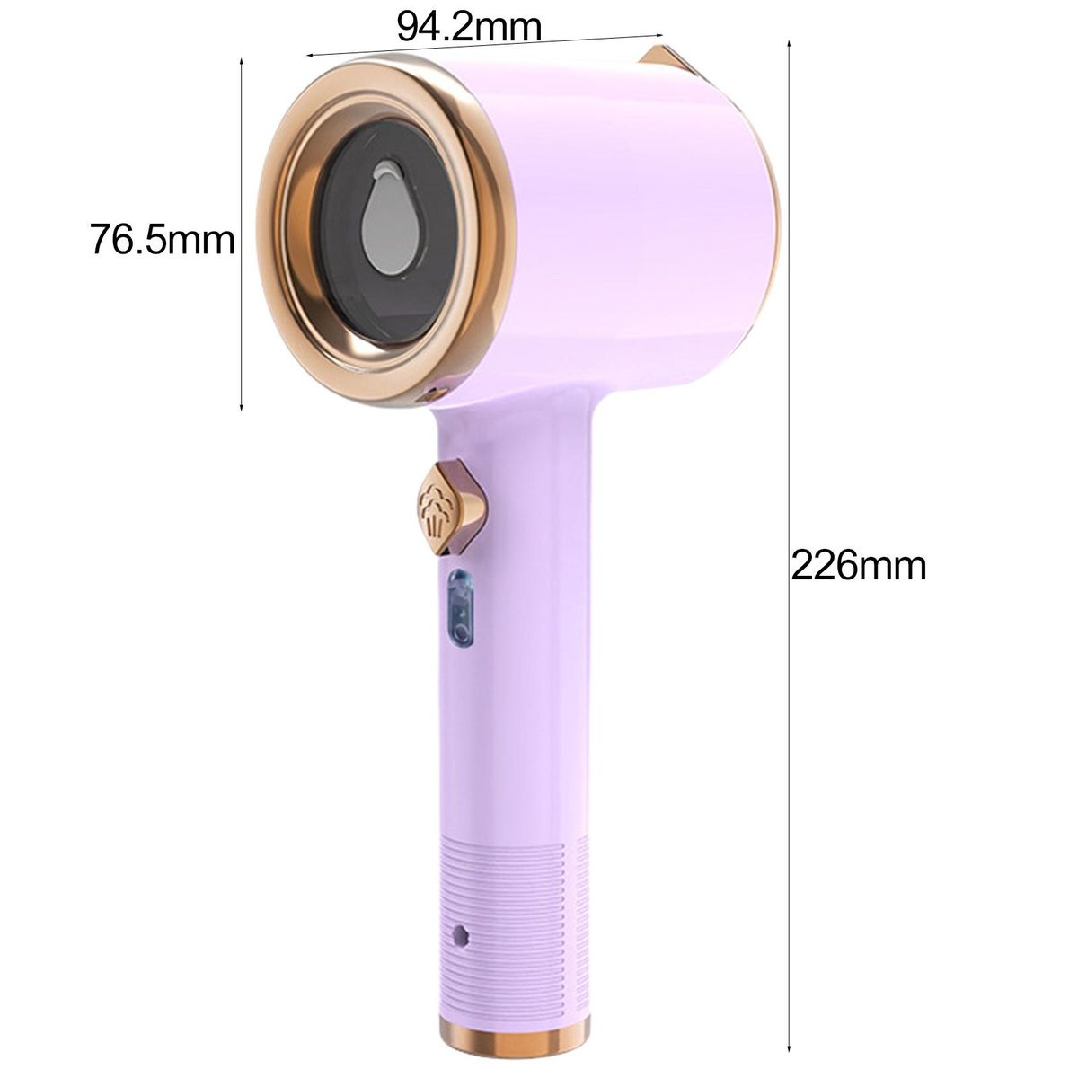 Mini Ironing Machine Travel Steamer Iron with Visible Water Tank Light Purple